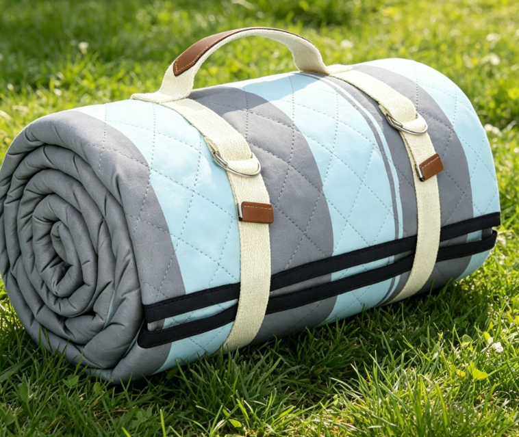 Foldable Picnic Blanket With Carry Strap - Image 2