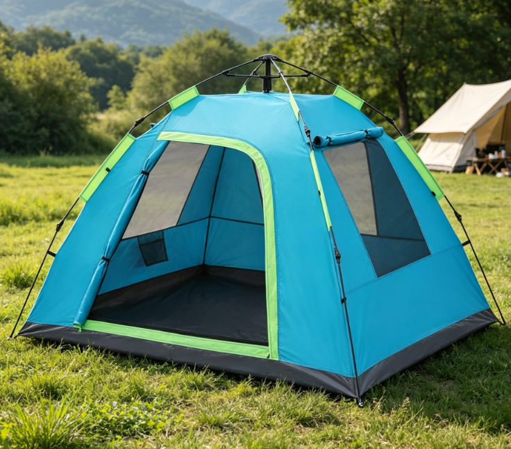 Quick-Setup 2-Person Tent — Lightweight, Breathable, & Features Hanging Hooks