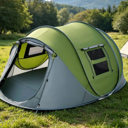 Quick-Setup Automatic Tent — Waterproof & Dual-Door Design