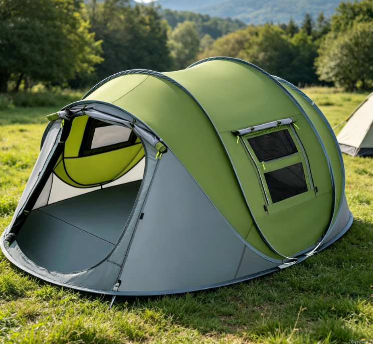 Quick-Setup Automatic Tent — Waterproof & Dual-Door Design