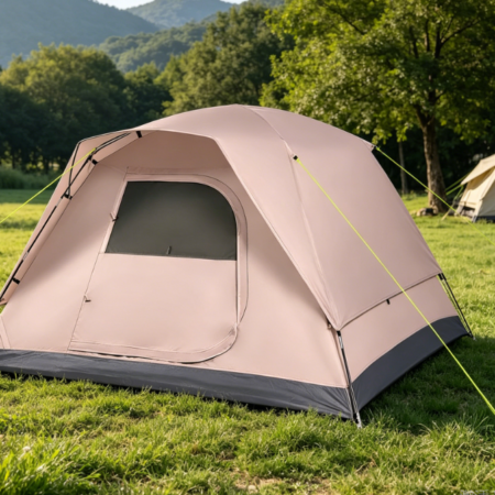 Buckle-Style Simple Tent — Waterproof with Mesh Windows