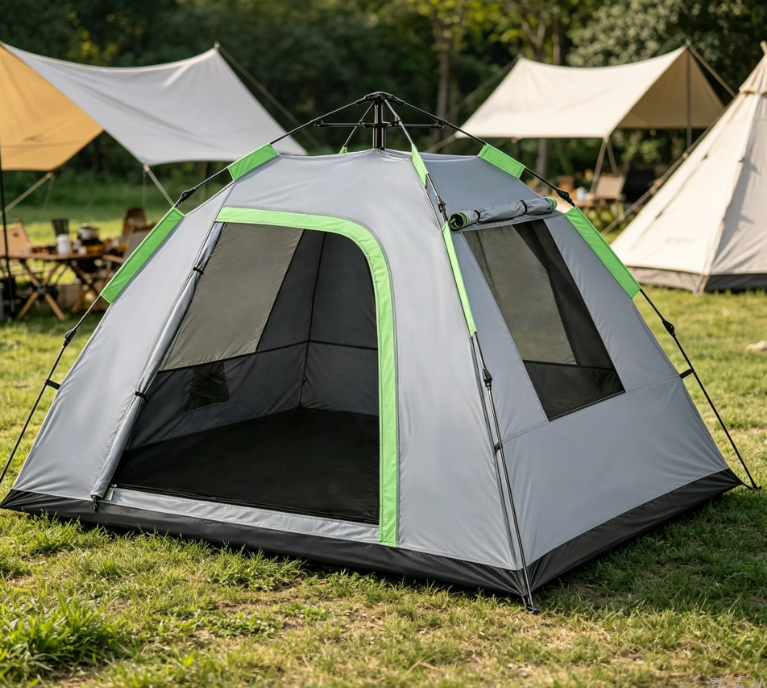 Quick-Setup 2-Person Tent — Pre-Attached Poles & Breathable