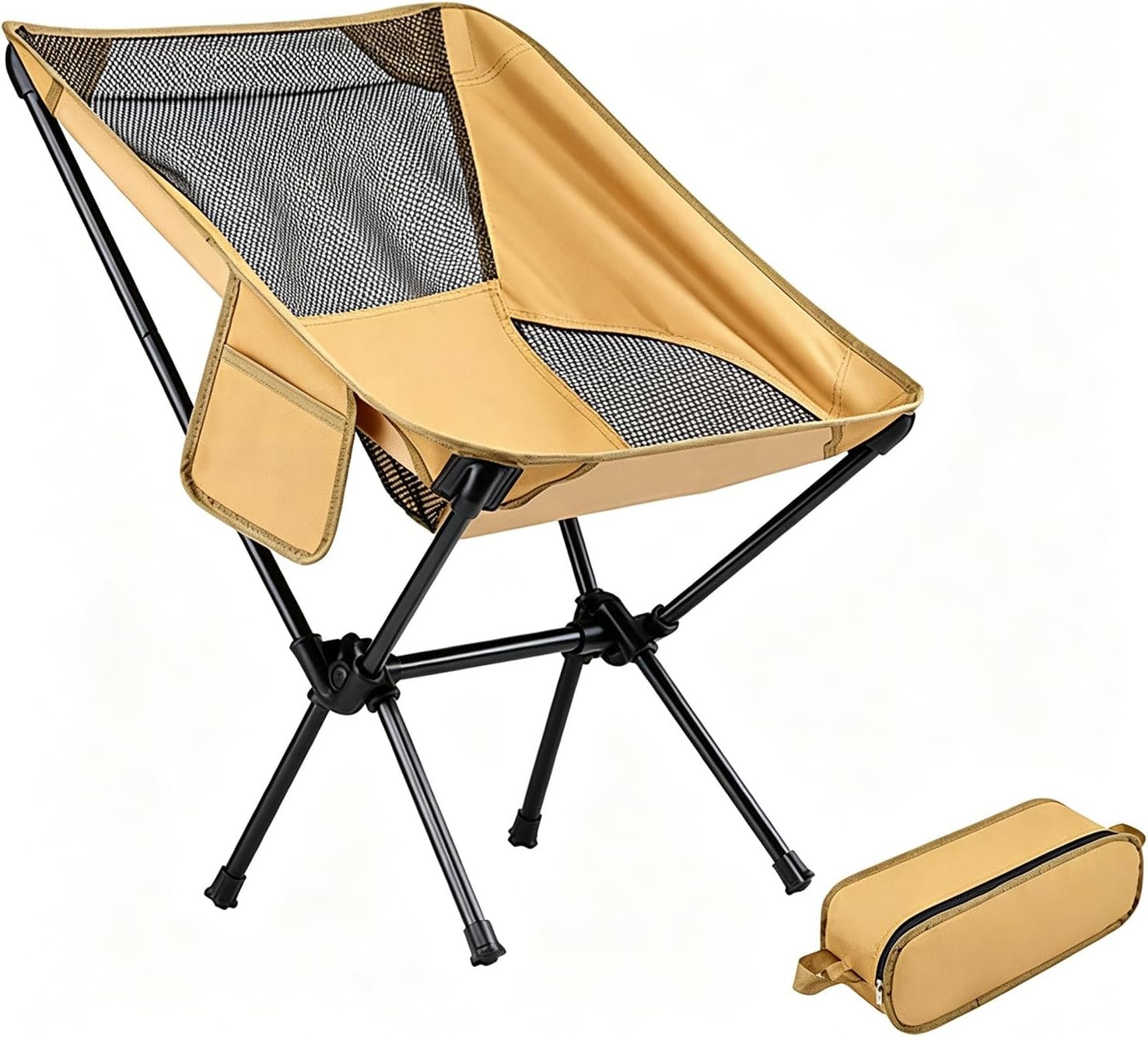 Portable Folding Mesh Camping Chair For Leisure