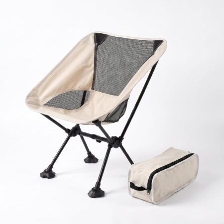Ultralight Portable Folding Chair With Anti-Sink Feet