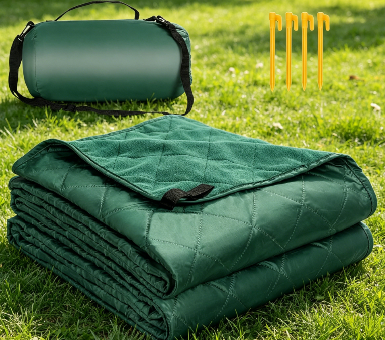 Fleece-Lined Windproof & Waterproof Blanket - Image 2