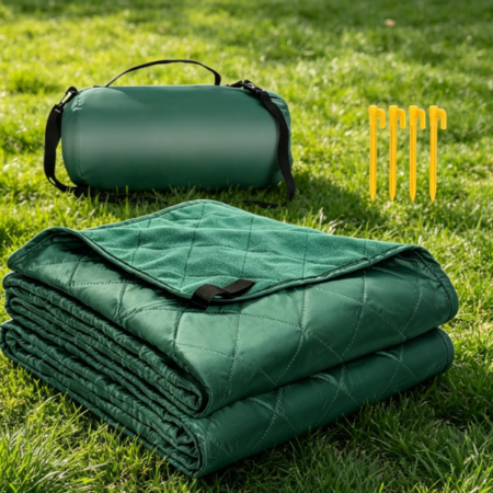 Fleece-Lined Windproof & Waterproof Blanket