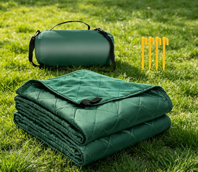 Fleece-Lined Windproof & Waterproof Blanket